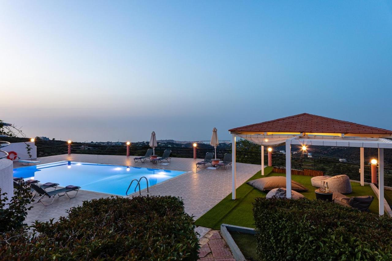 Superb Villa,With Amazing Seaviews & Huge Pool! Somatás エクステリア 写真